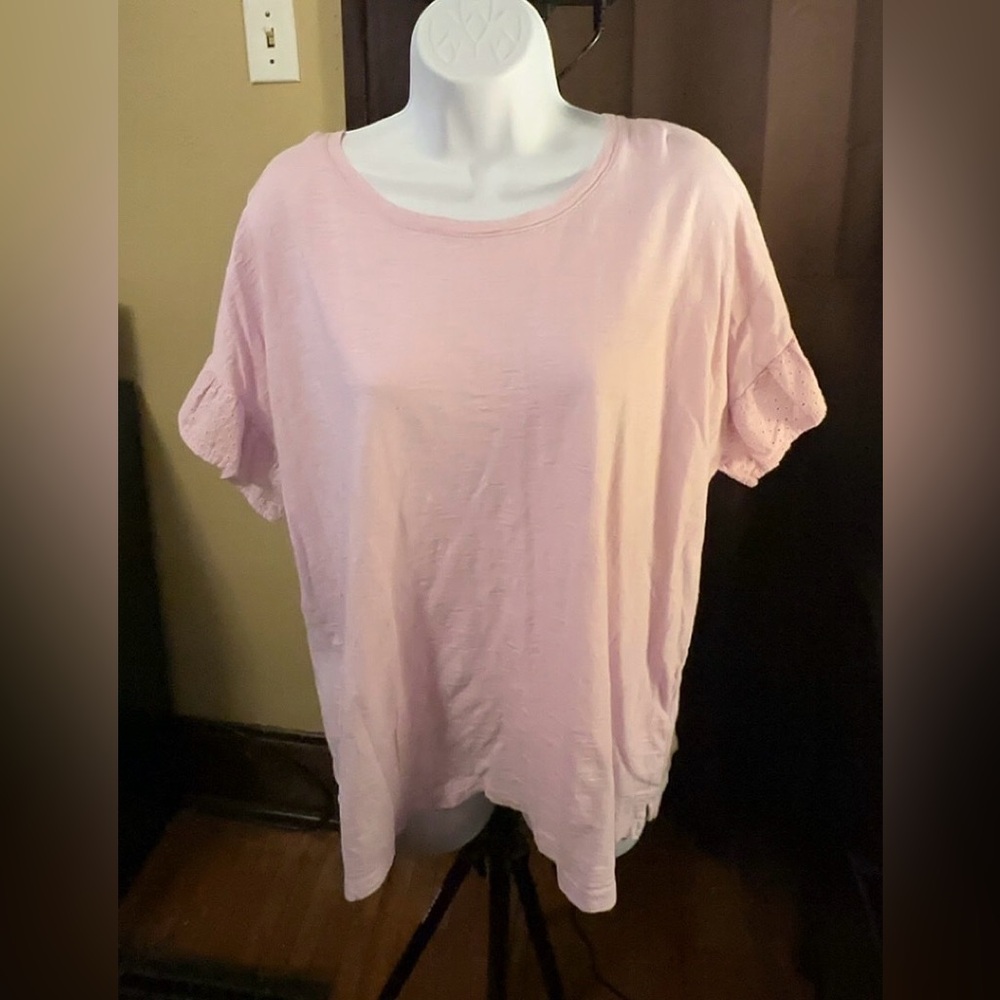 Old Navy Light Pink Short Sleeve Tee